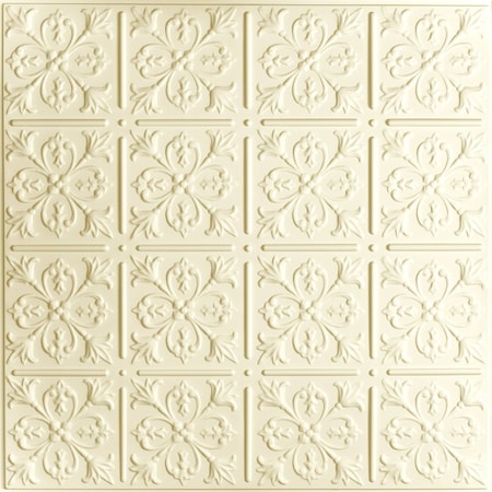 Ceilume Fleur-de-lis 2ft x 2ft Sand Ceiling Tile V3-FLEUR-22SAO